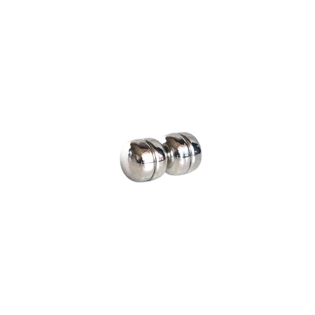 Metallic Hijab Magnets (Circle) - Silver