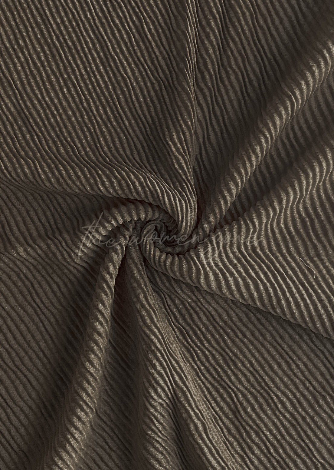 Crumpled Hijab - Khaki Brown