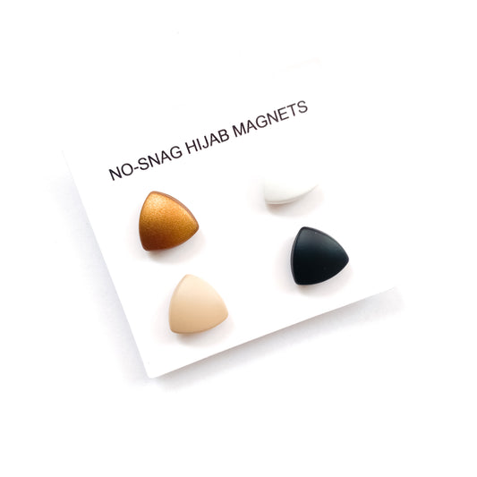 Matte Hijab Magnets (Triangle) - Classic