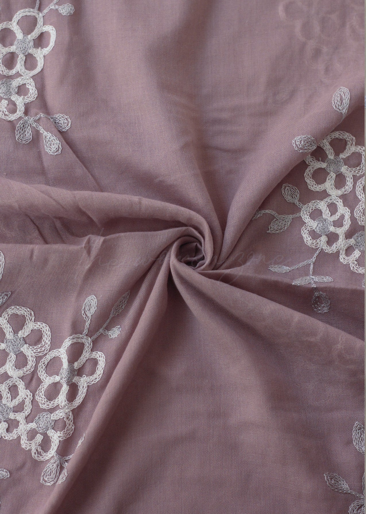 Zeina Embroidered Hijab - Mauve