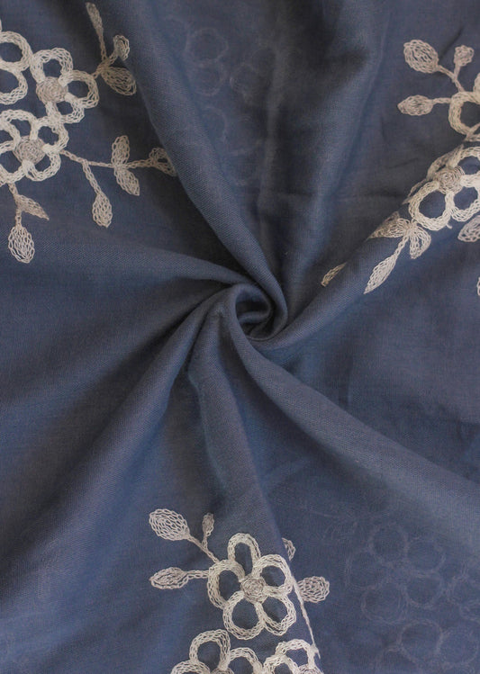 Zeina Embroidered - Old Denim Blue