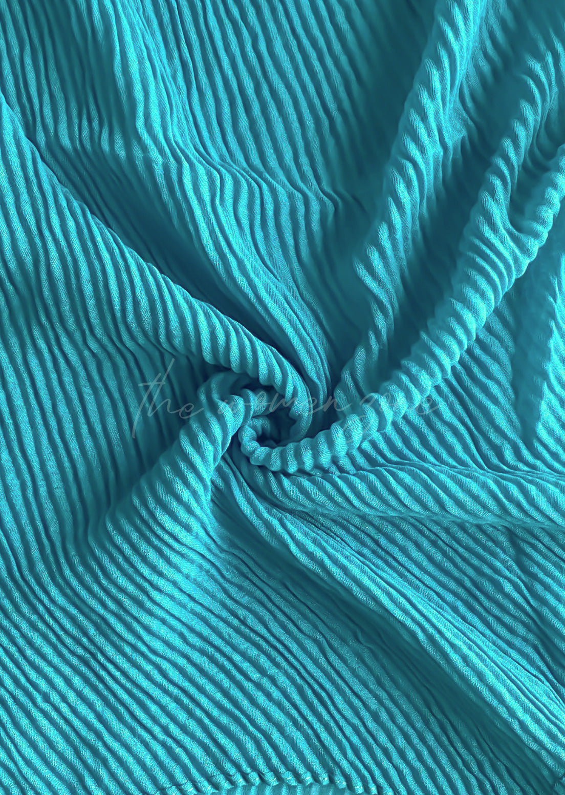 Crumpled Hijab - Light Seagreen