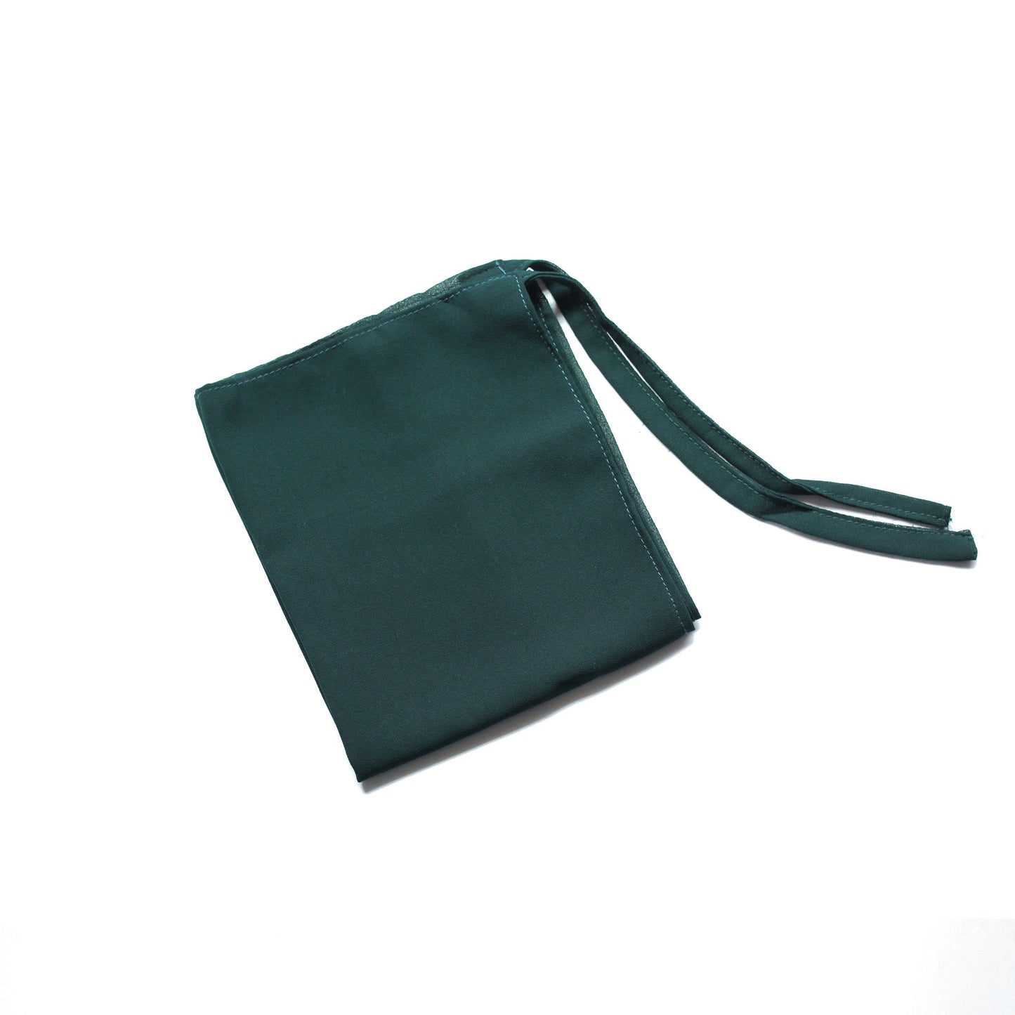 Tie back Niqab - Georgette - Bottle Green