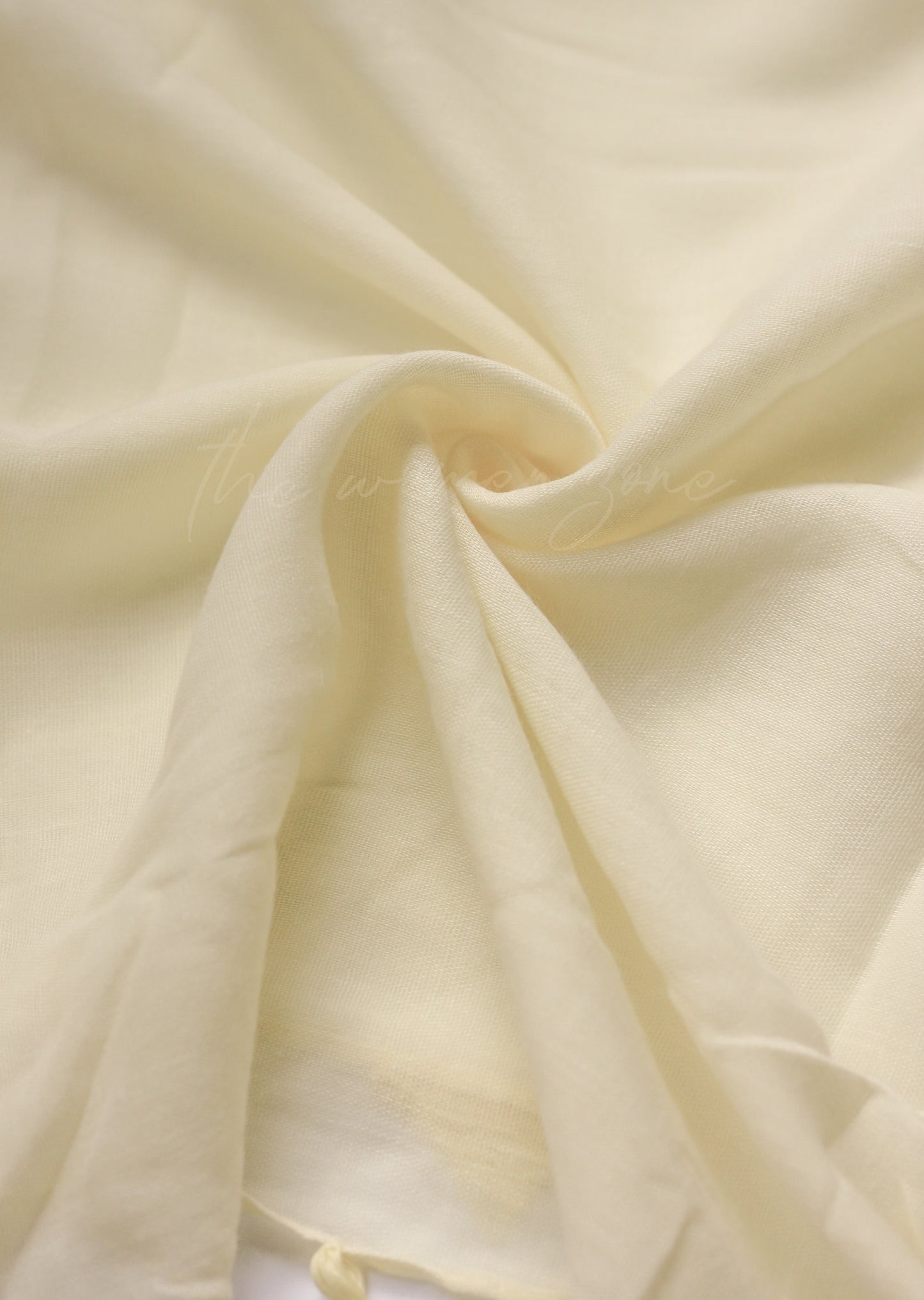 Plain Hijab with Tassels - OffWhite