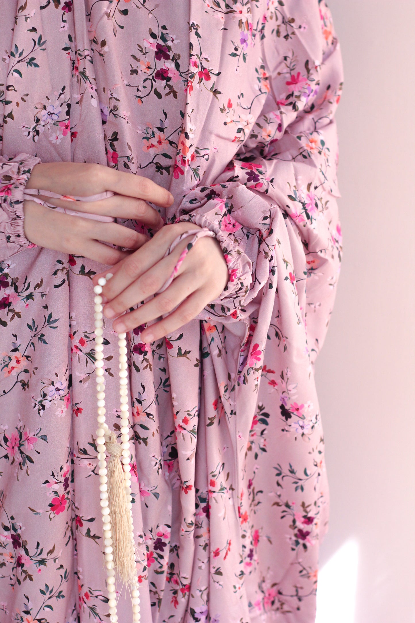 Namaz Chadar With Sleeves -  Daneen (Mauve)