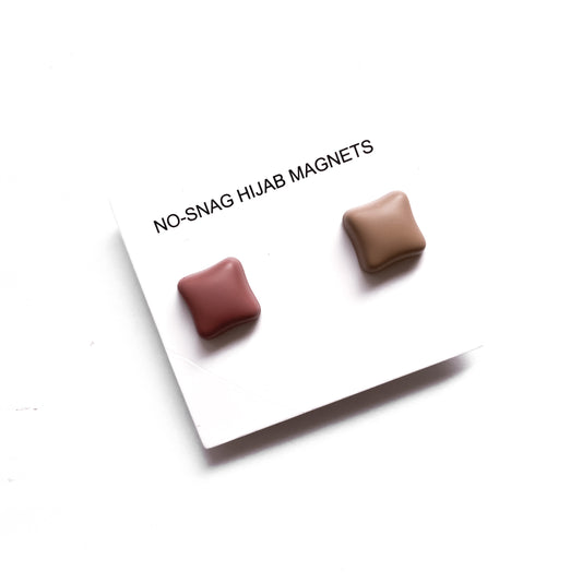 Matte Hijab Magnets (Square)  - Rose Dust