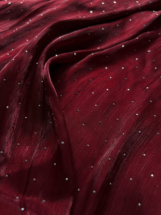 Moondust Rhinestones - Maroon