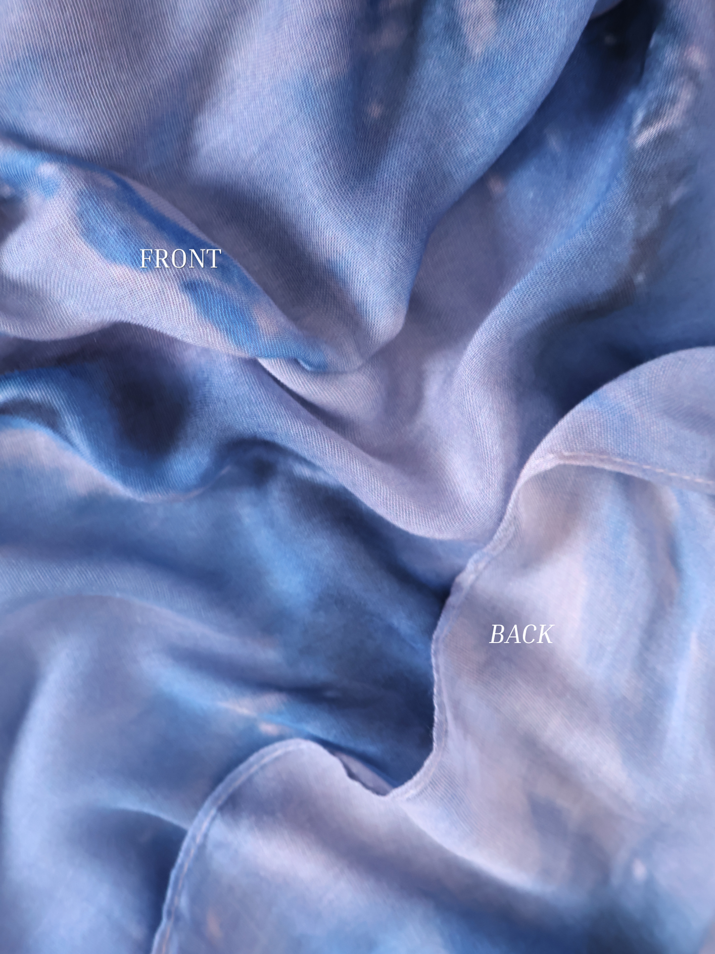 Real Modal Printed Hijab - Ocean Sediment