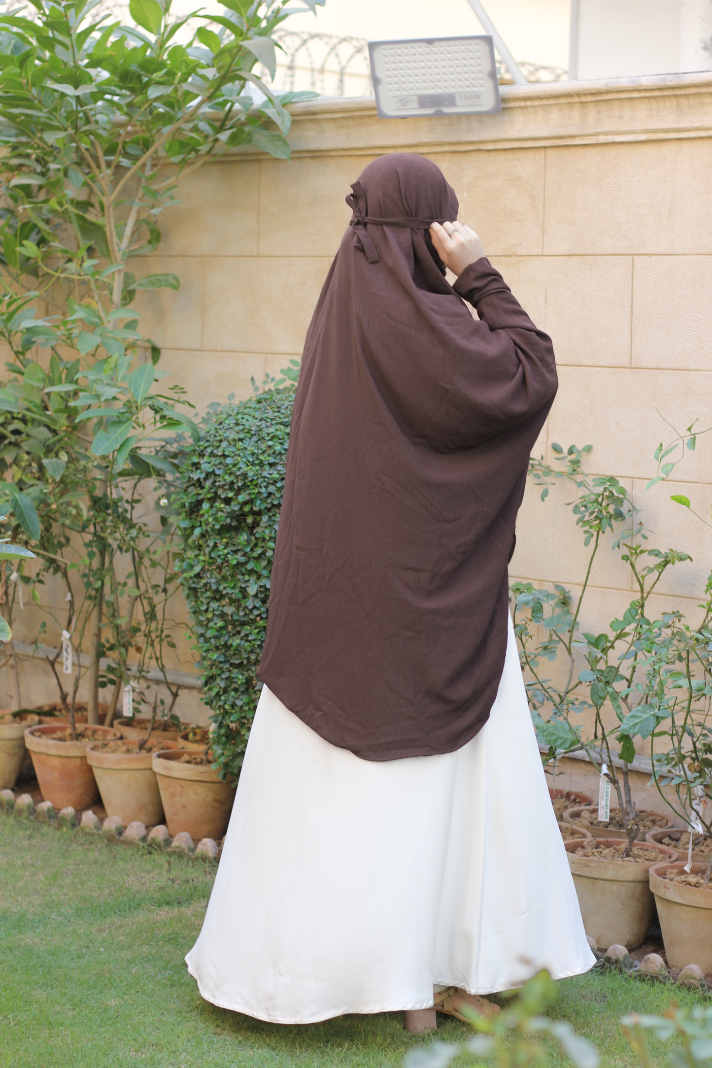 Namaz and Umrah Scarf  - Malt Brown