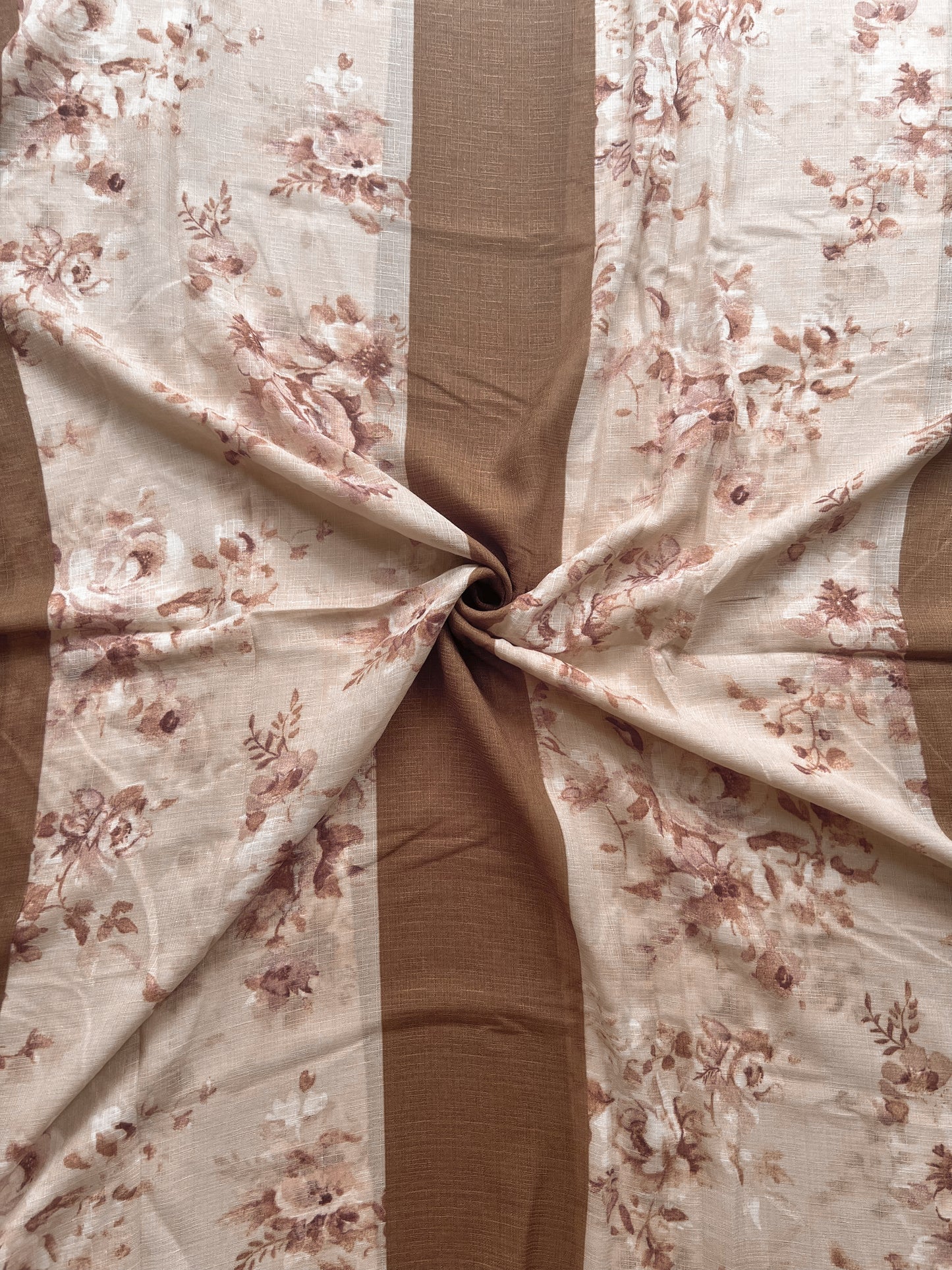 Rumana Printed Hijab - Wood Brown