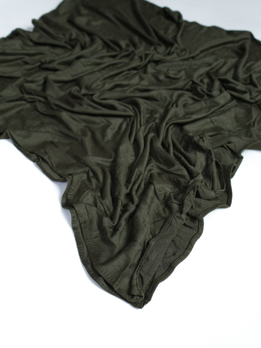 Plain Jersey Hijab - Olive