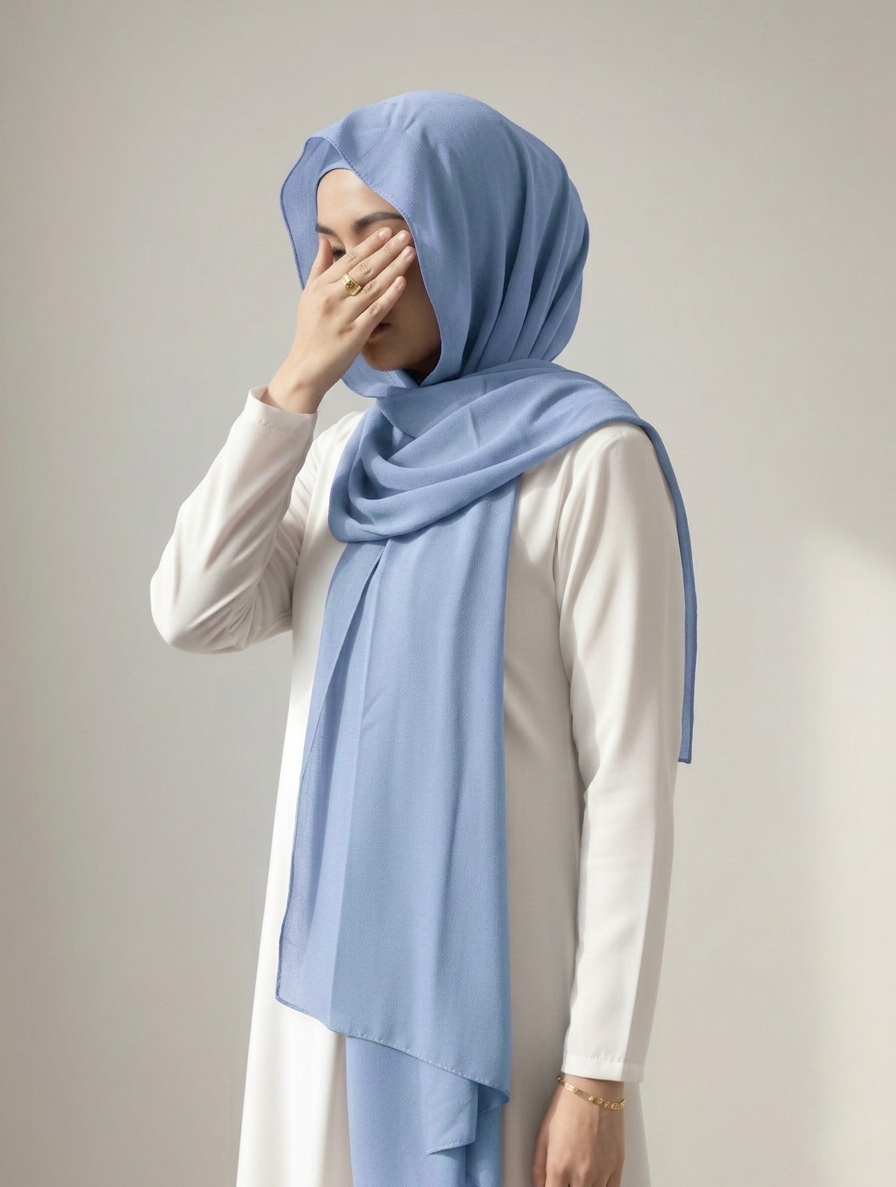 Georgette - Ice Blue