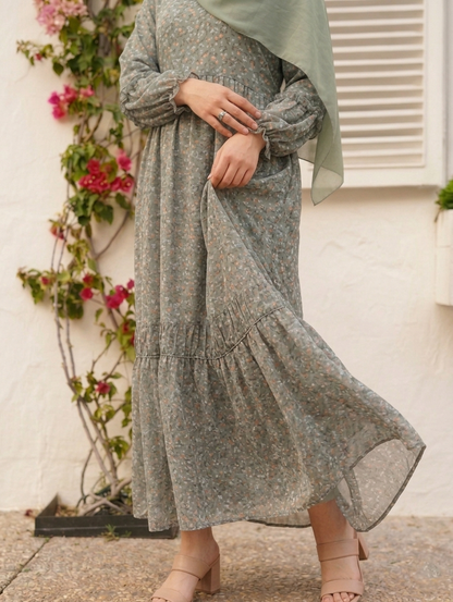 Soothing Sage Modest Dress