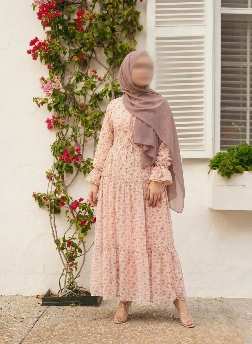 Pretty Summer Modest Dress