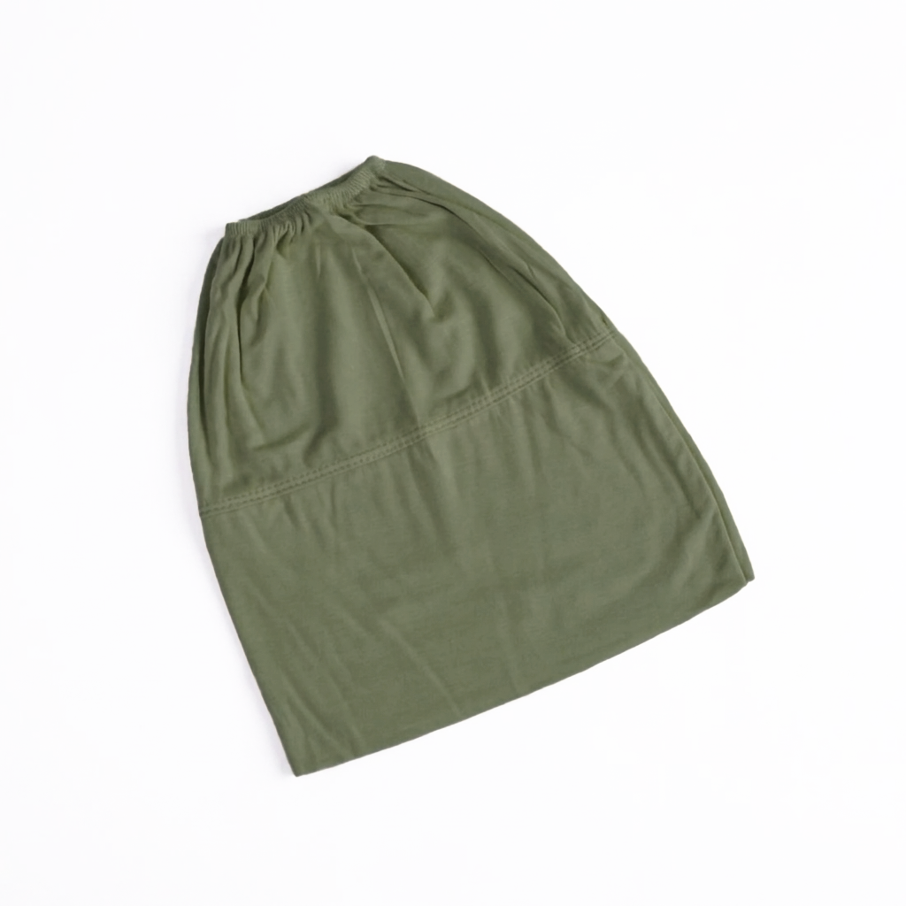 (No headache) Beanie Hijab Cap - Light Olive