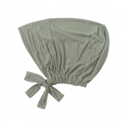 Malaysian Tie-Back Hijab Cap - Sage green