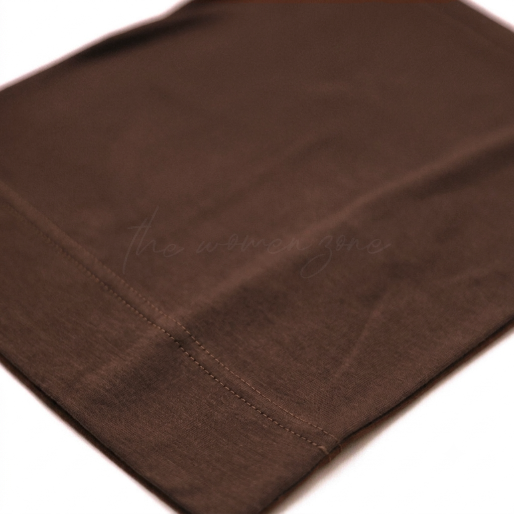 Bonnet Hijab Cap - Chocolate Brown