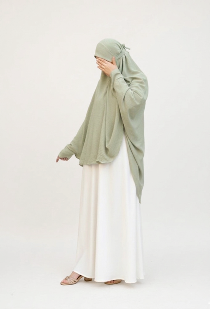 Namaz and Umrah Scarf - Light Sage Green
