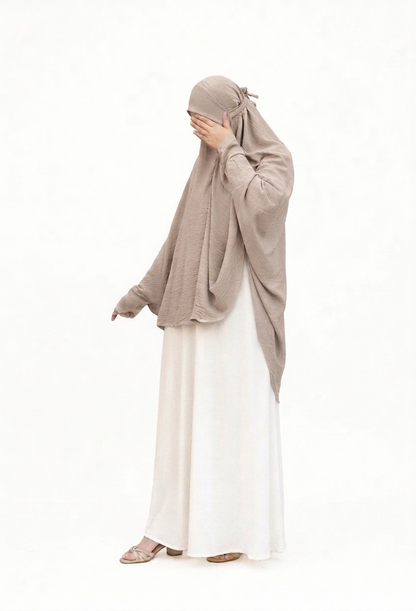 Namaz and Umrah Scarf - Light Beige