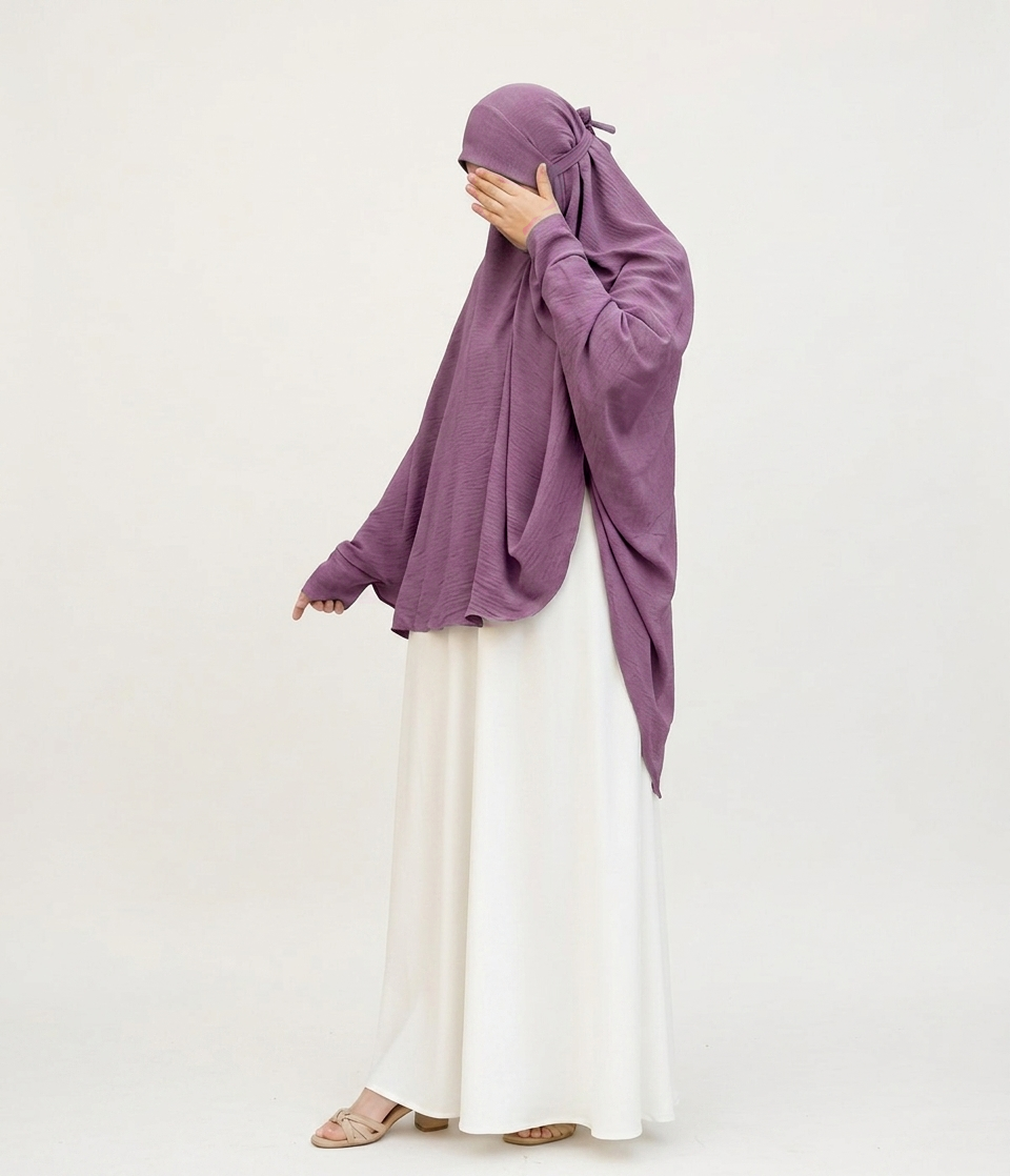 Namaz and Umrah Scarf - Berry Pink