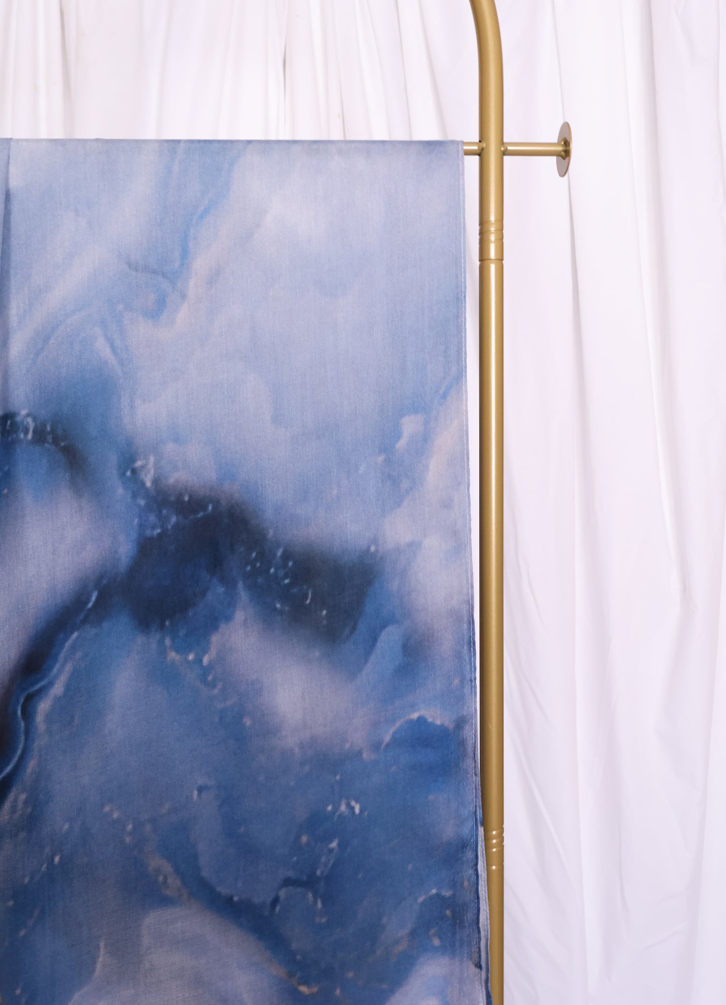 Real Modal Printed Hijab - Ocean Sediment