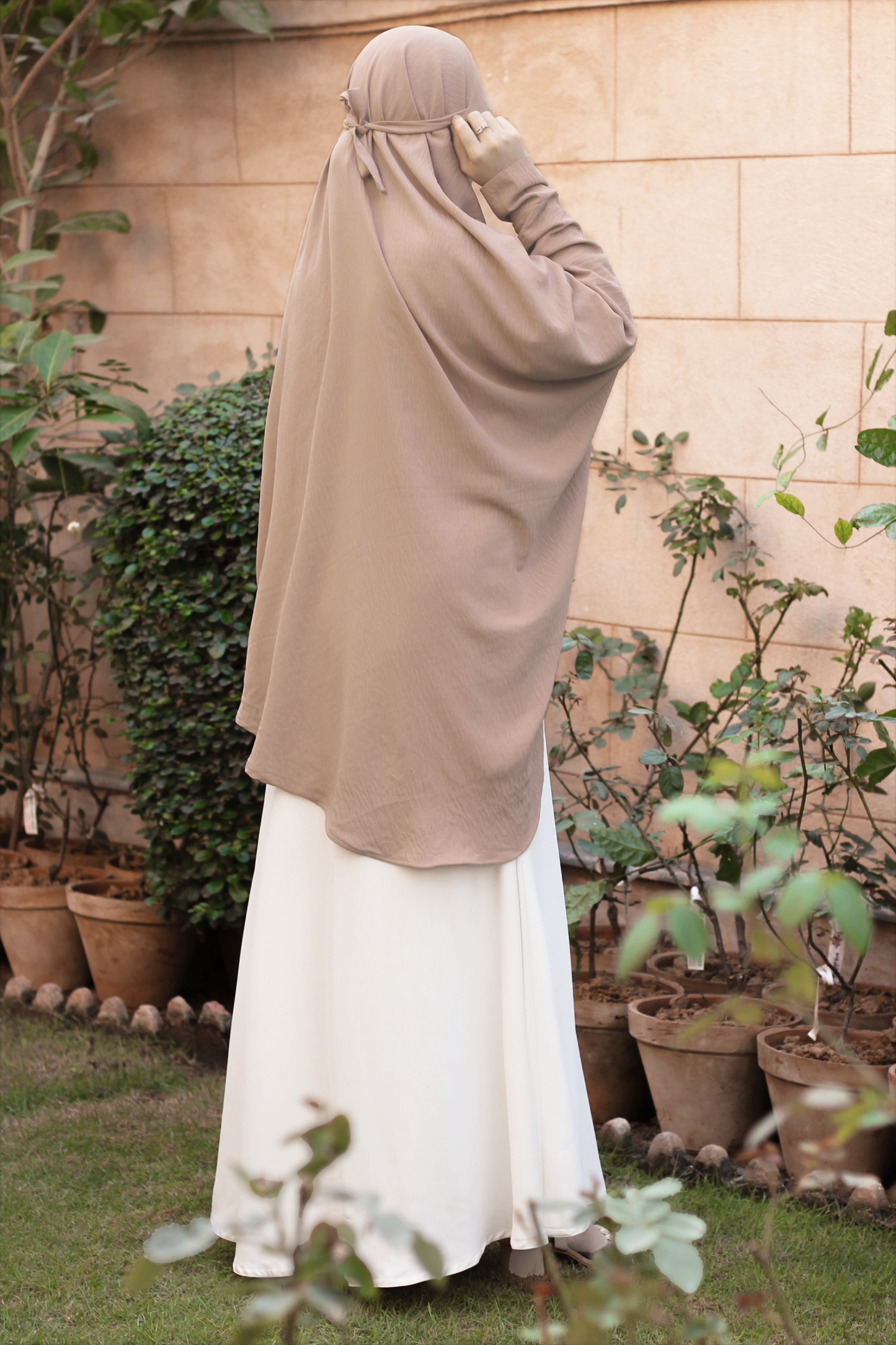 Namaz and Umrah Scarf - Fawn