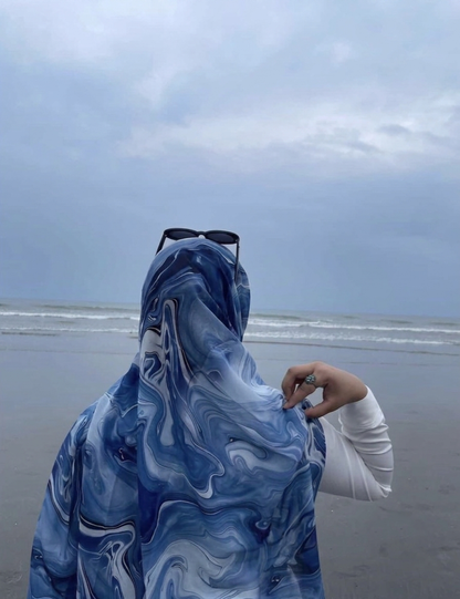 Modal Hijab Lookalike - Ocean Ripple
