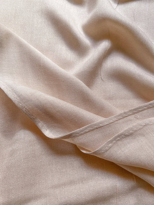 Modal Hijab (Single Stitch)- Cream