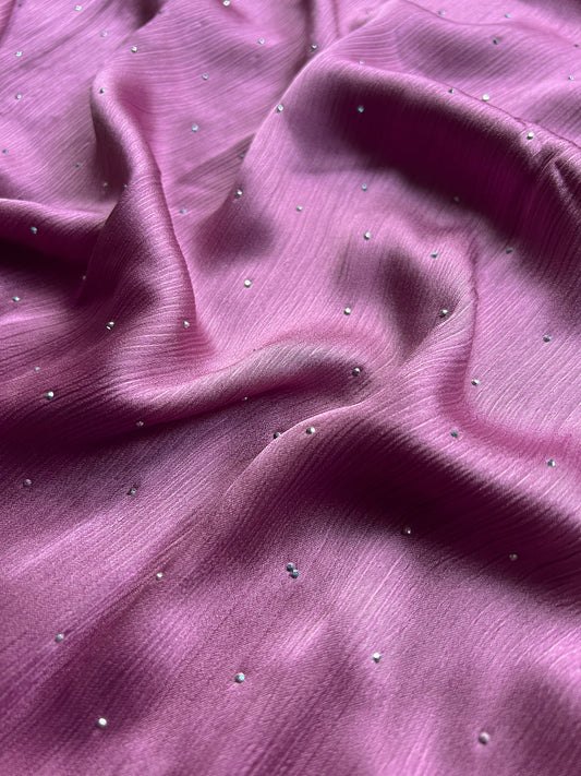 Crinkle Silk Luxe - Rose Pink
