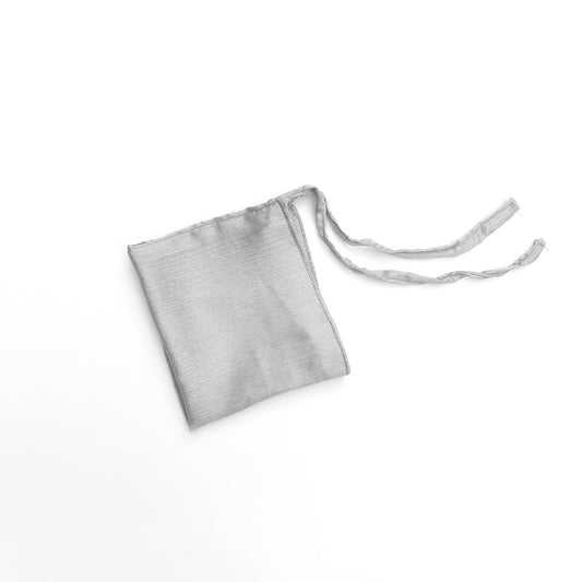 Sheen Tie back Niqab - Silver