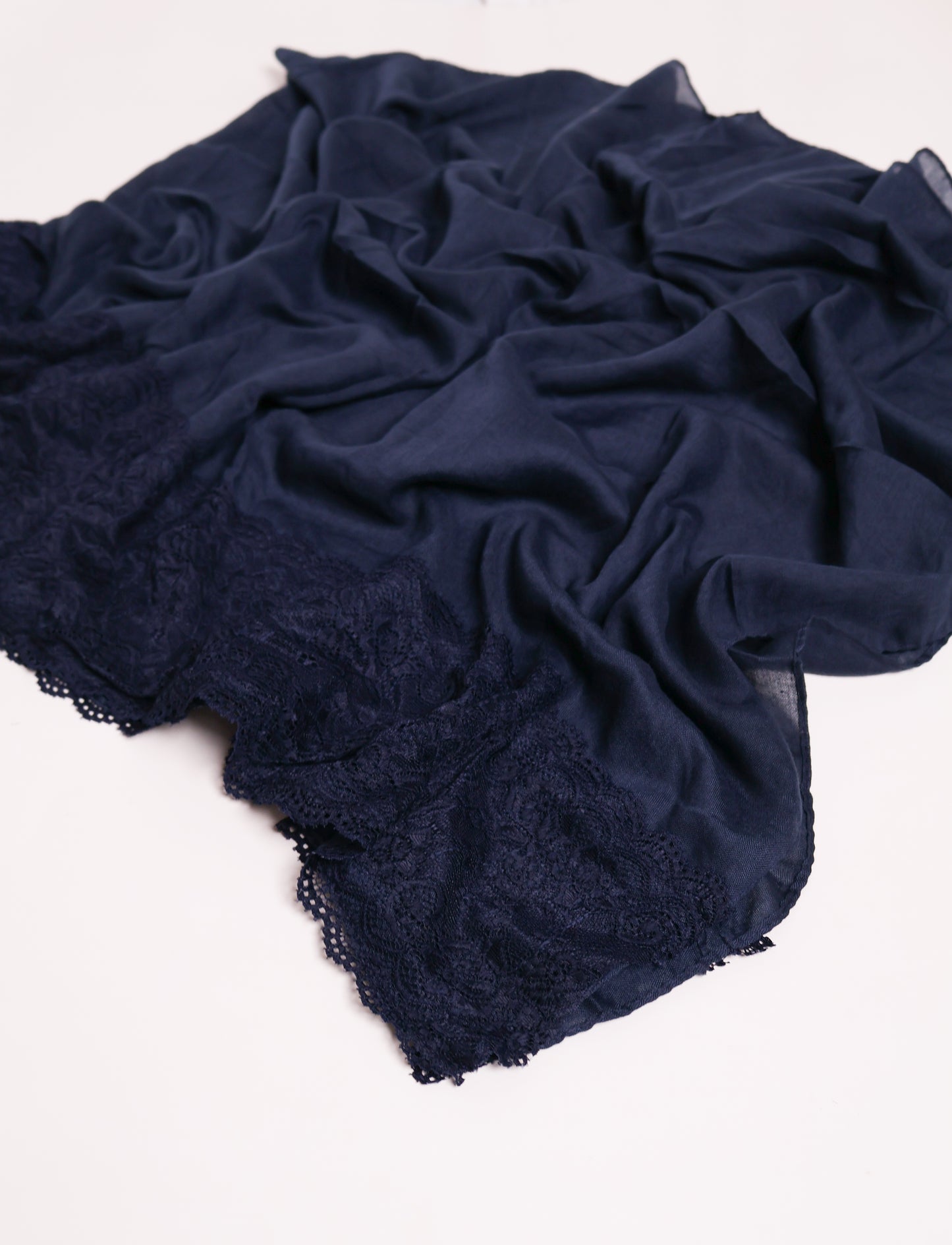 Lace Hijab - Navy Blue