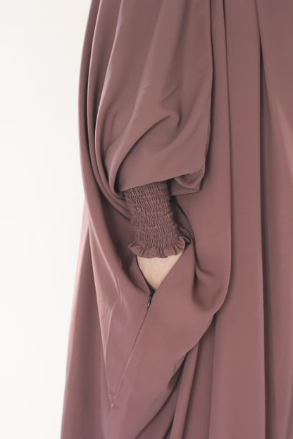 Jilbab + FREE Niqab - Rose Tan