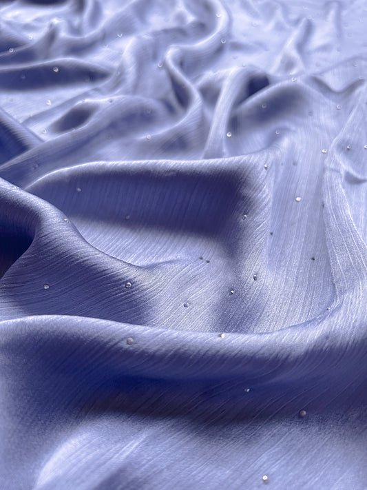 Crinkle Silk Luxe - Blue Frost