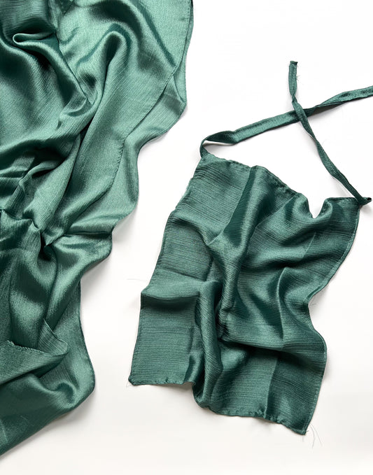 Sheen Hijab & Niqab Set - Spanish Green