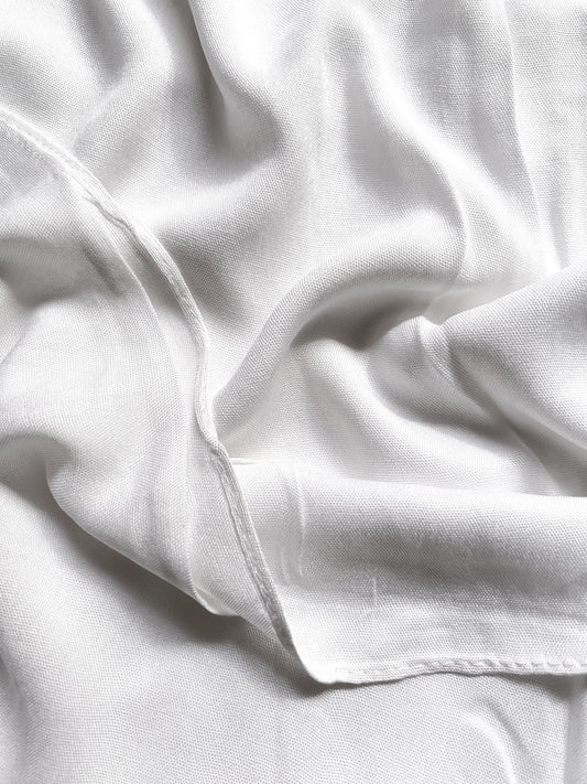 Modal Hijab (Single Stitch)- Pearl White