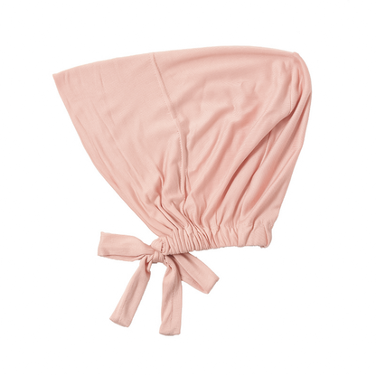 Malaysian Tie-Back Hijab Cap - Pastel Pink