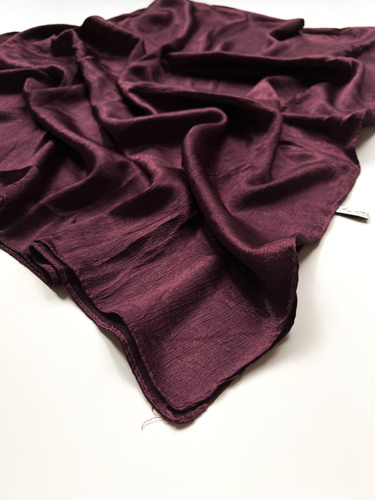 Textured Silk - Deep Maroon