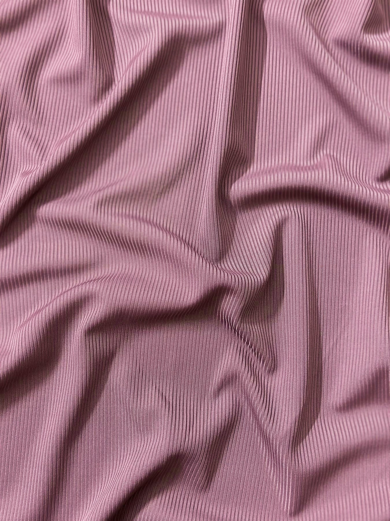 Ribbed Jersey Luxe - Misty Mauve