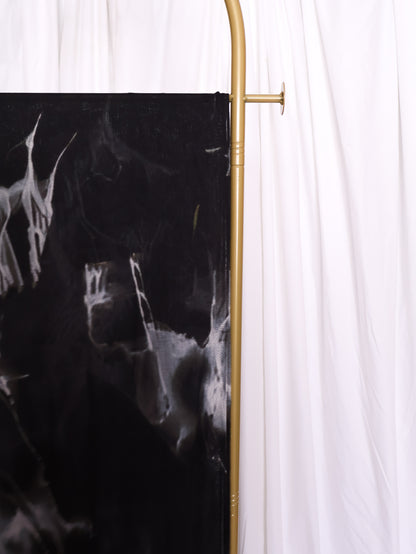 Real Modal Printed Hijab - Black Marble