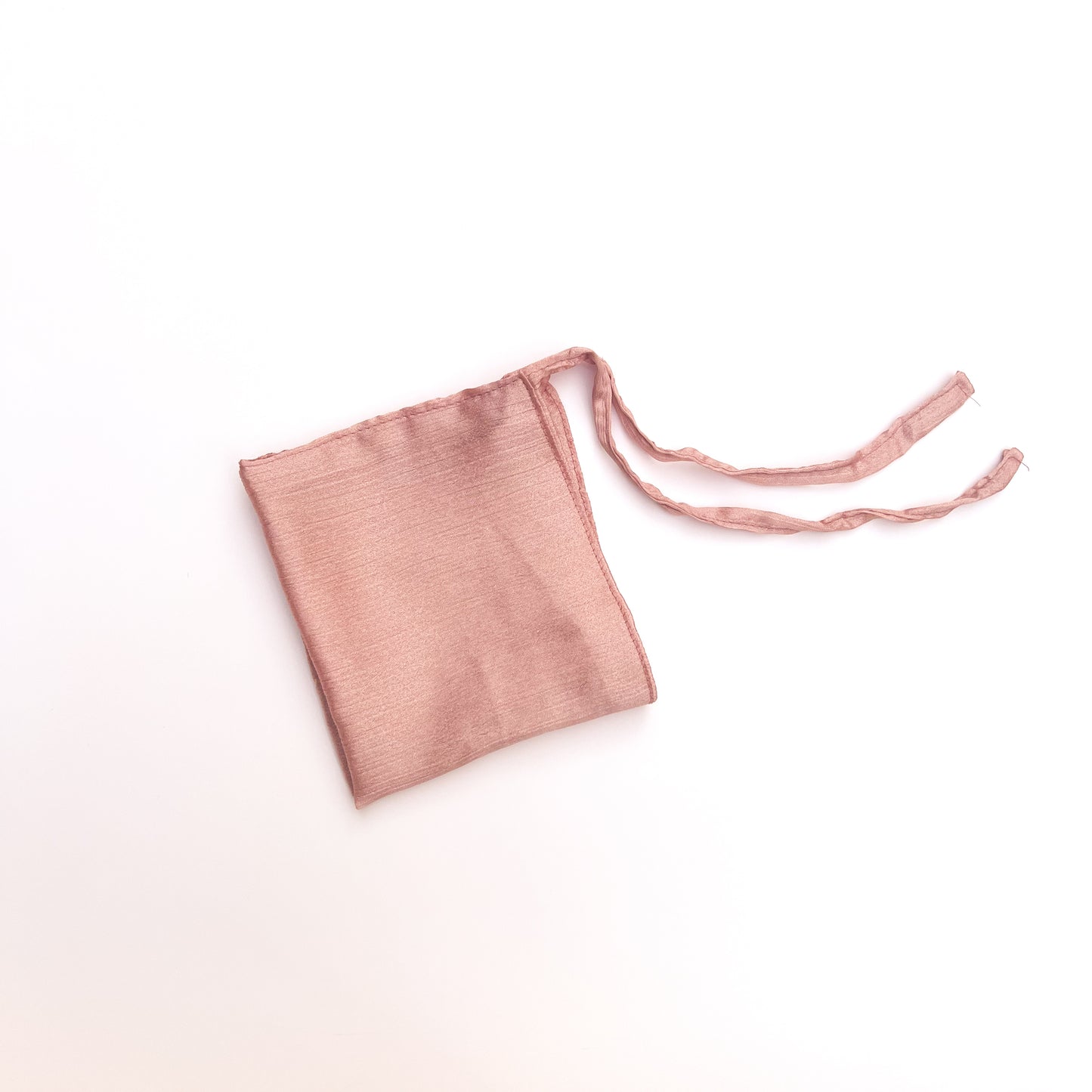 Sheen Tie back Niqab - Light Rose gold