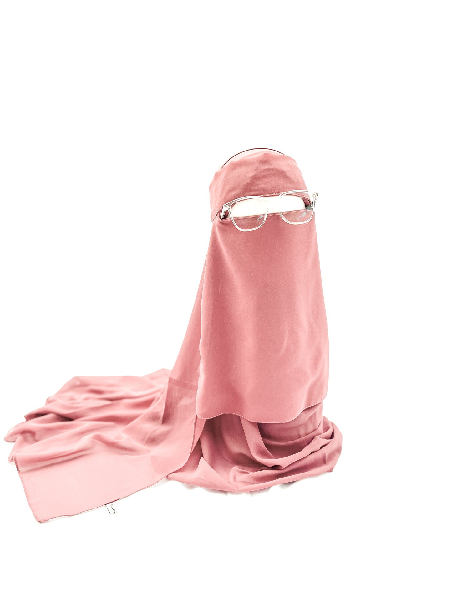 Saudi Niqab & XL Hijab Set - She Pink