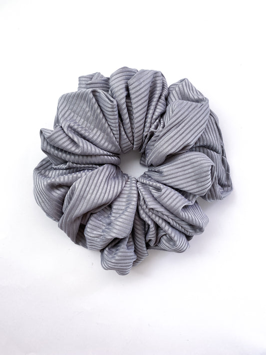 Jersey Volumizing Scrunchie - Warm Grey