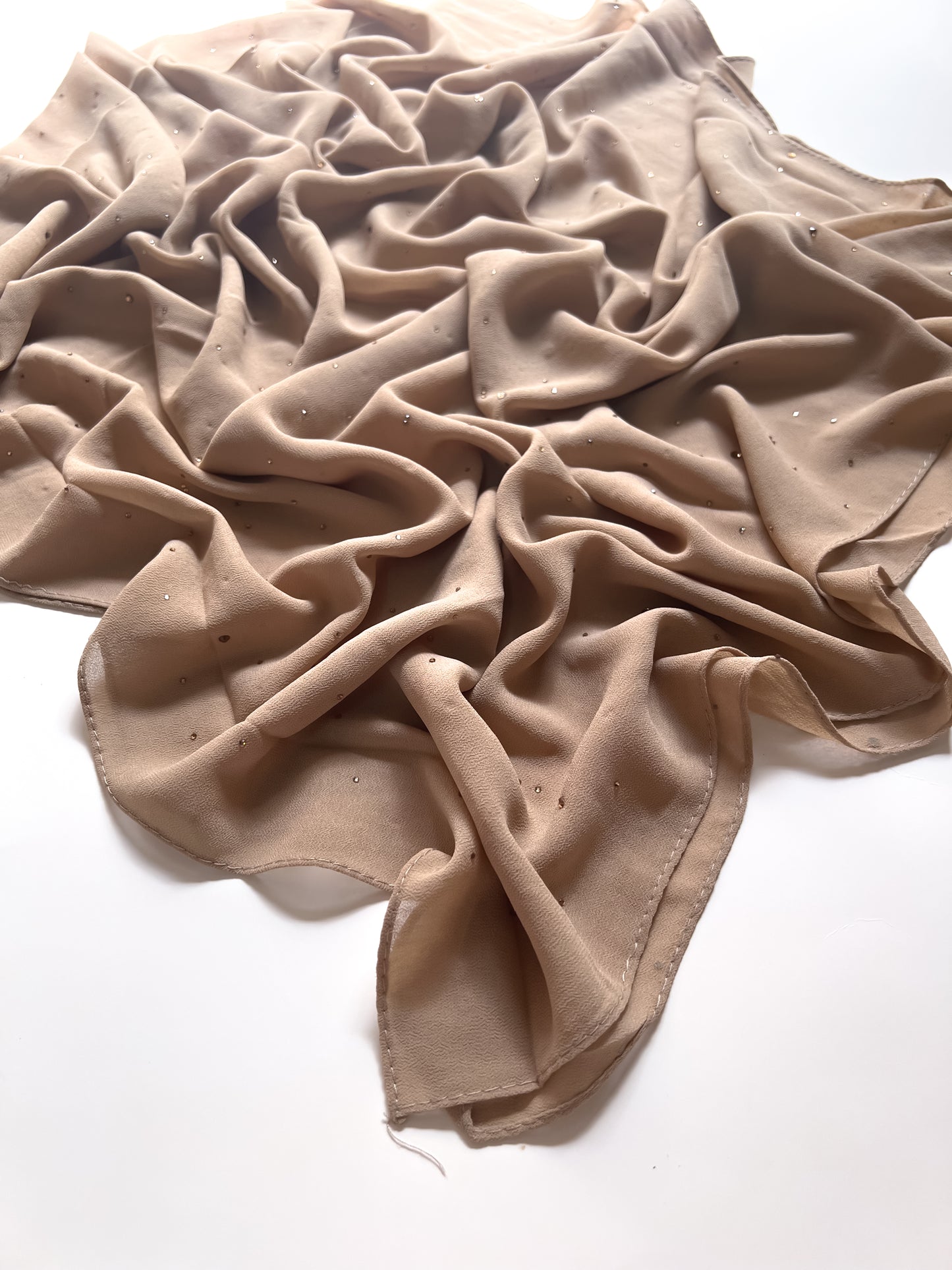Chiffon Luxe Hijab - Nude Beige