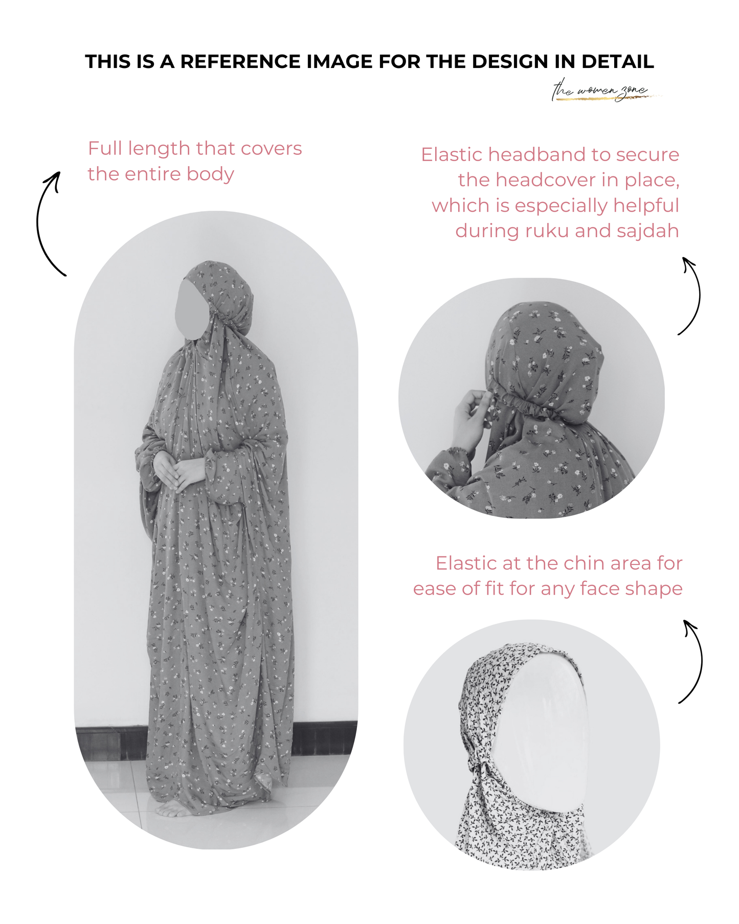 Namaz Chadar With Sleeves - Dark Sage