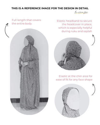 Namaz Chadar With Sleeves - Dark Sage