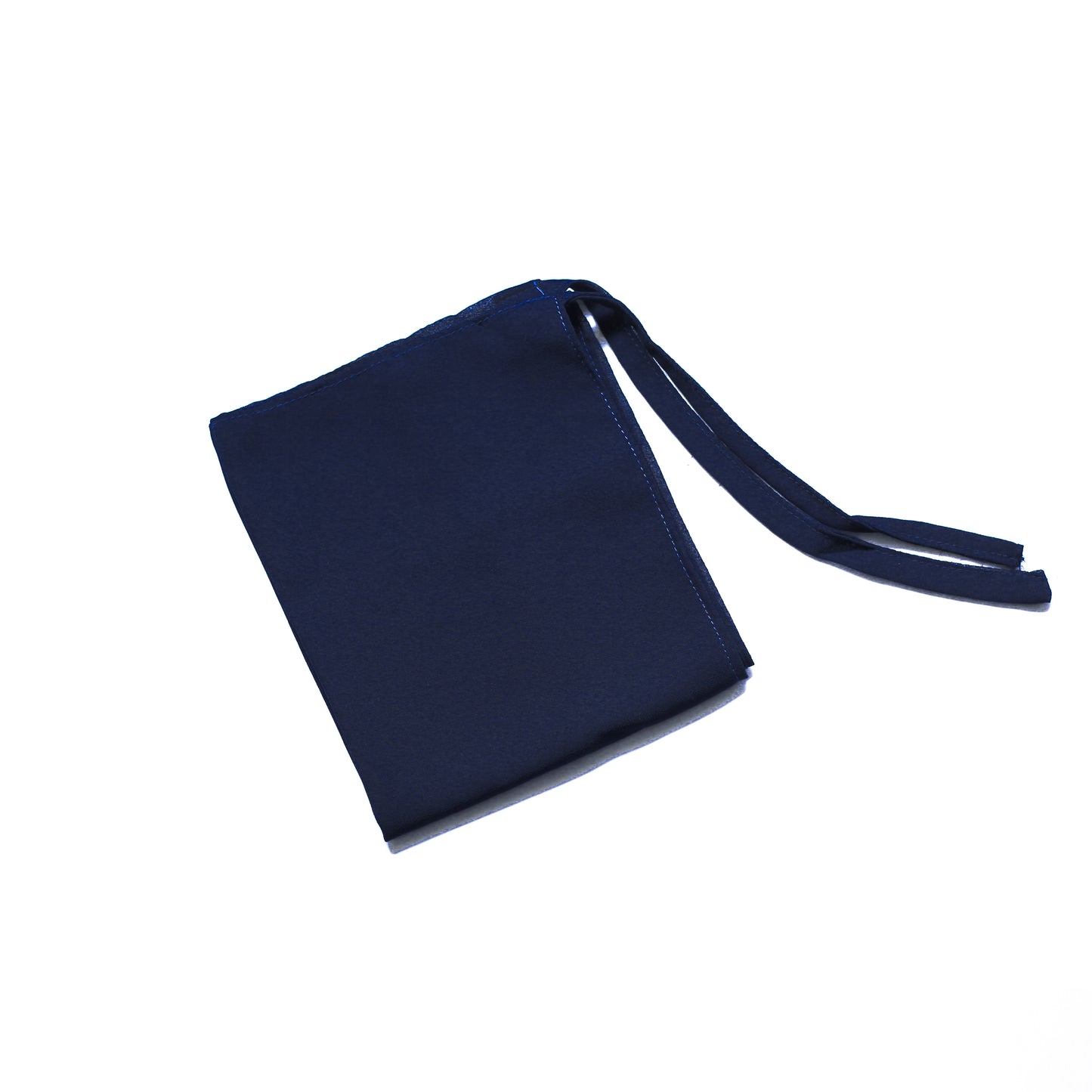 Tie back Niqab - Georgette - Navy Blue