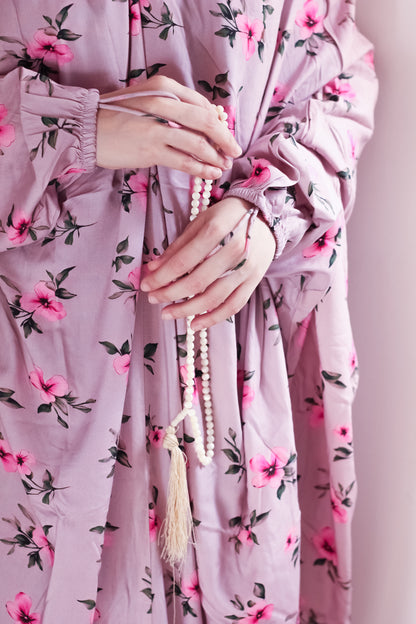 Namaz Chadar With Sleeves -  Manaal (Mauve)