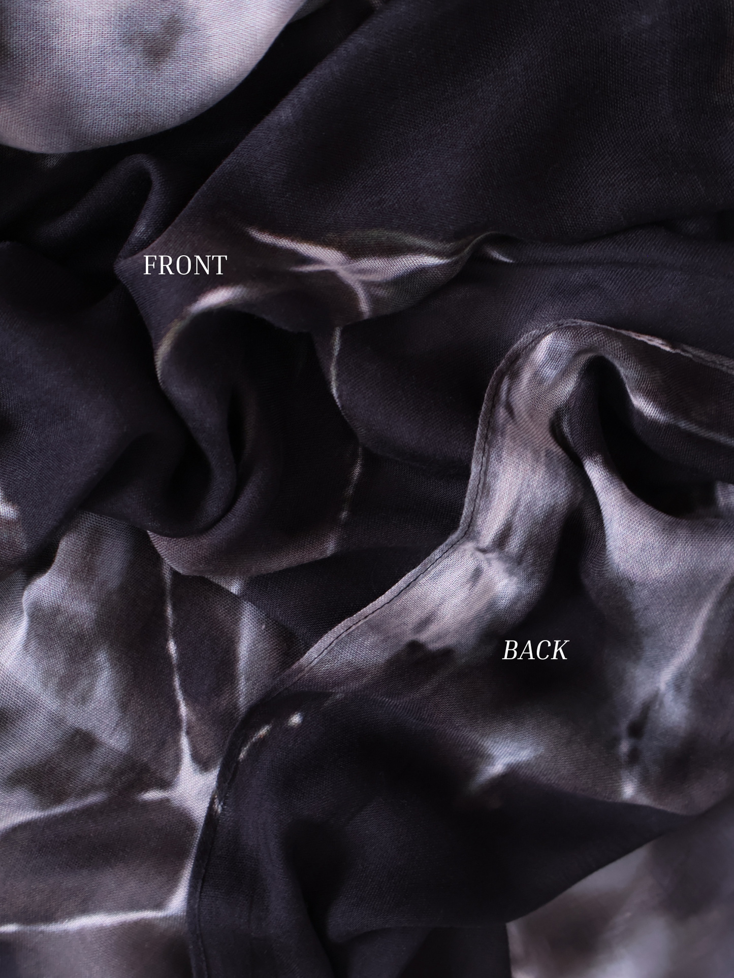 Real Modal Printed Hijab - Black Marble