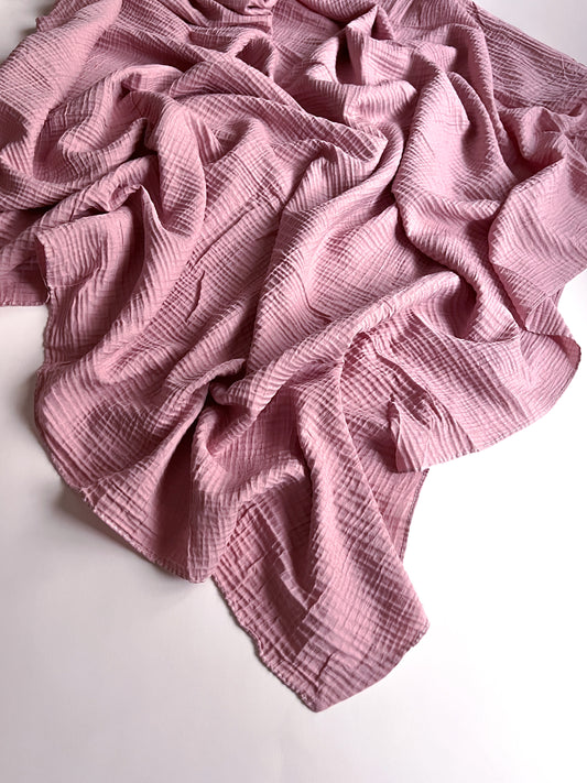 Crumpled Marble Hijab - Tea Pink