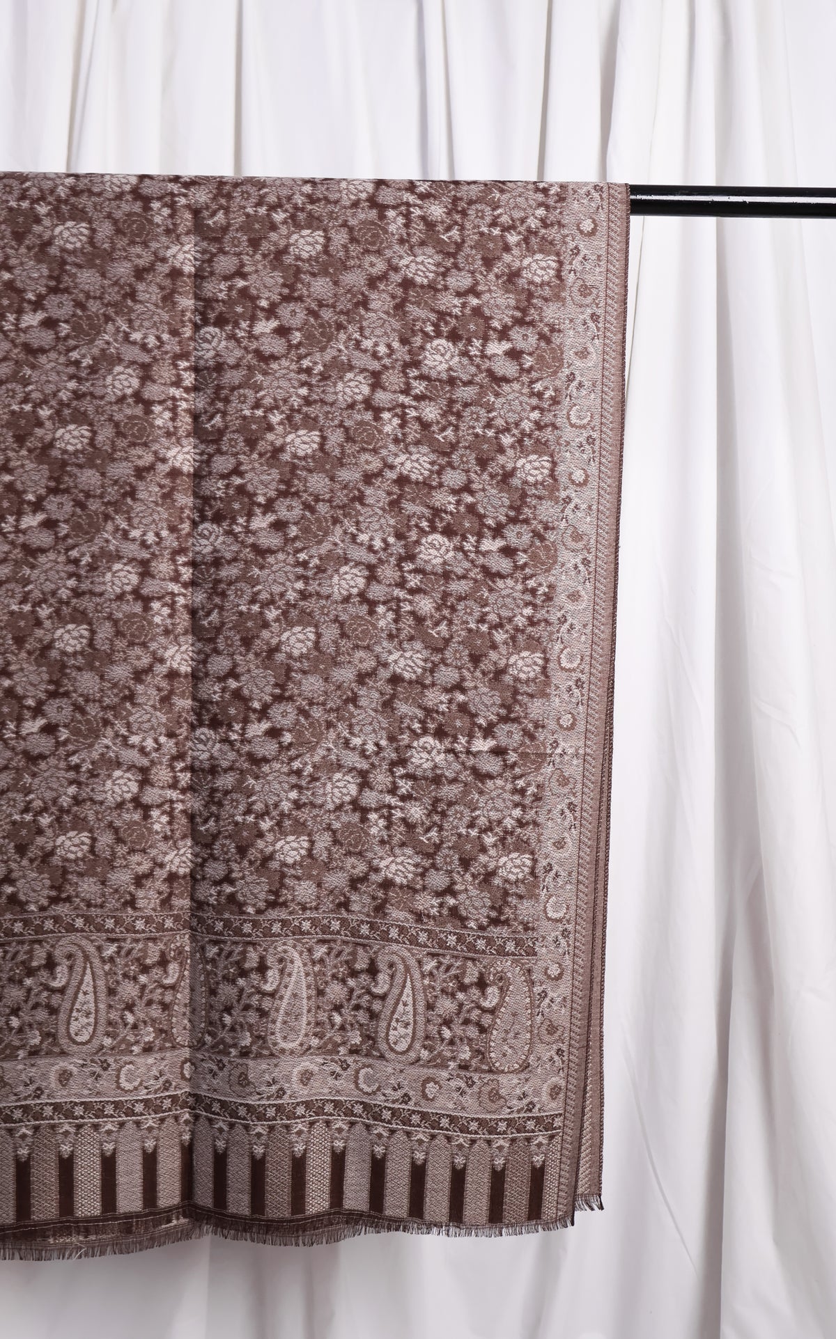 Naqsh Pashmina Hijab - Brown